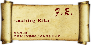 Fasching Rita névjegykártya
